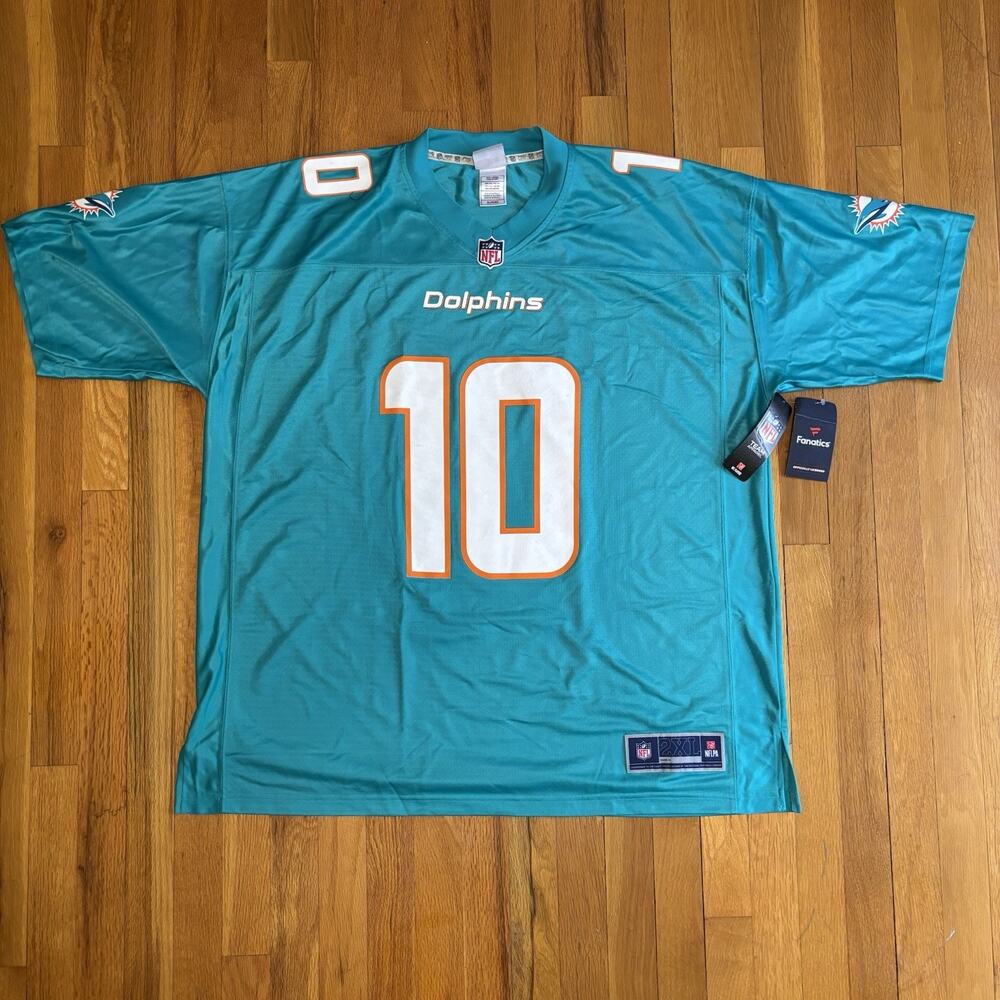 NFLPA Tyreek Hill Fanatics 10 Miami Dolphins Jersey Football Top